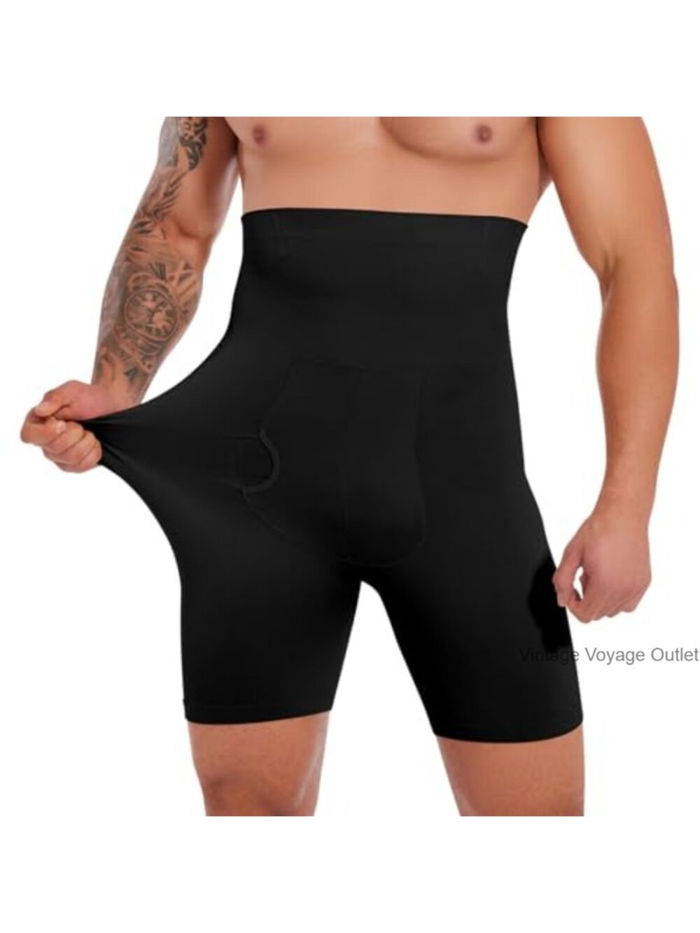 Men's Tummy Control Shapewear Shorts High Waist Compression Underwear